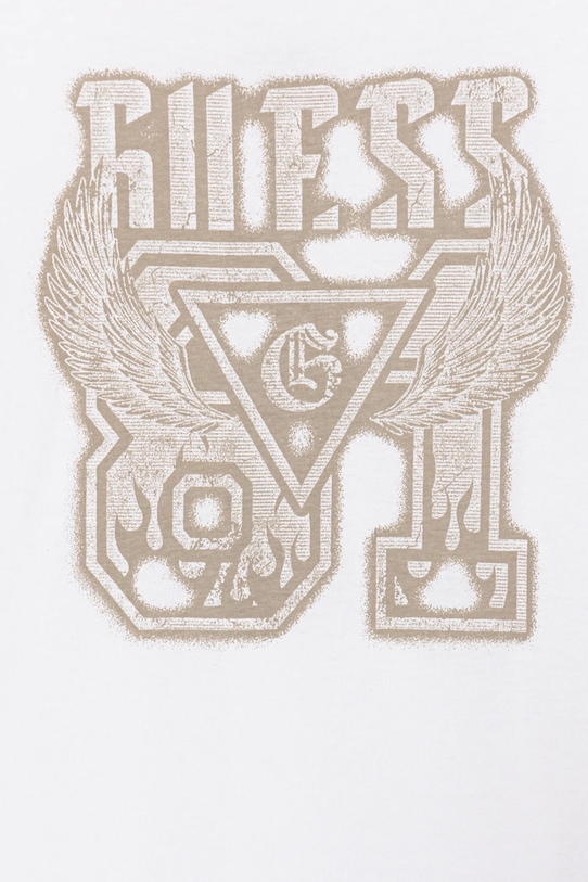 Chłopiec Guess t-shirt bawełniany dziecięcy L6RI01.K8HM4.PPY2 biały