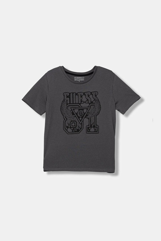 Guess t-shirt bawełniany dziecięcy nadruk szary L6RI01.K8HM4.PPY2