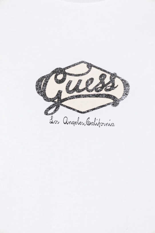 Chłopiec Guess t-shirt bawełniany dziecięcy L6RI02.K8HM4.PPY2 biały