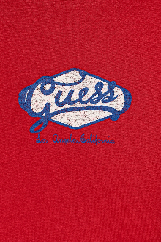 Chłopiec Guess t-shirt bawełniany dziecięcy L6RI02.K8HM4.PPY2 czerwony