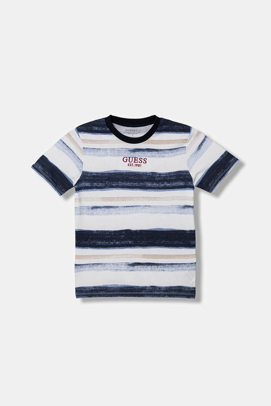 Guess t-shirt bawełniany dziecięcy wzorzyste biały L6RI04.K8HM4.PPY2