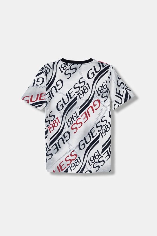 Guess t-shirt bawełniany dziecięcy L6RI04.K8HM4.PPY2 granatowy SS26