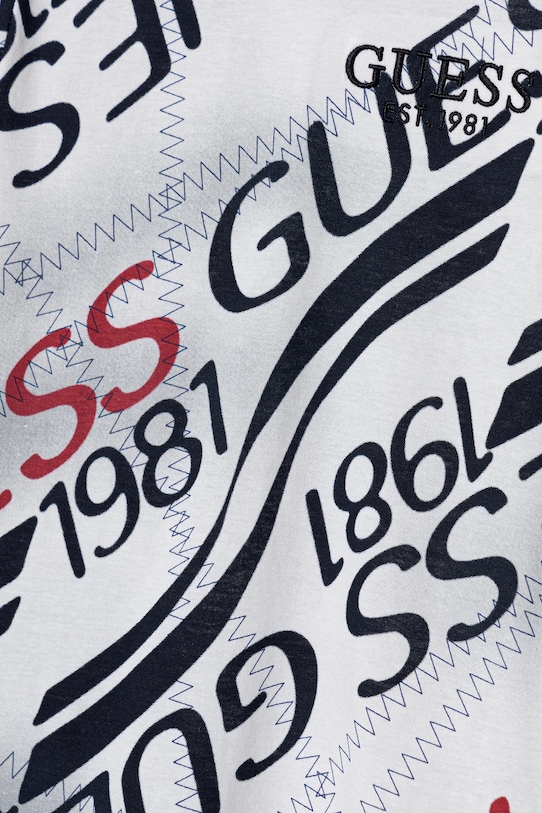 Chłopiec Guess t-shirt bawełniany dziecięcy L6RI04.K8HM4.PPY2 granatowy