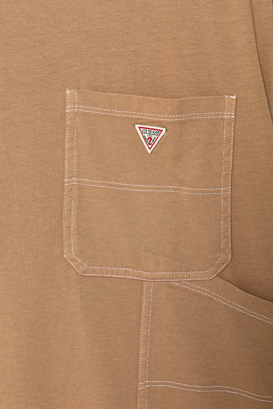 Chłopiec Guess t-shirt bawełniany dziecięcy L6RI07.K8HM4.PPY2 beżowy