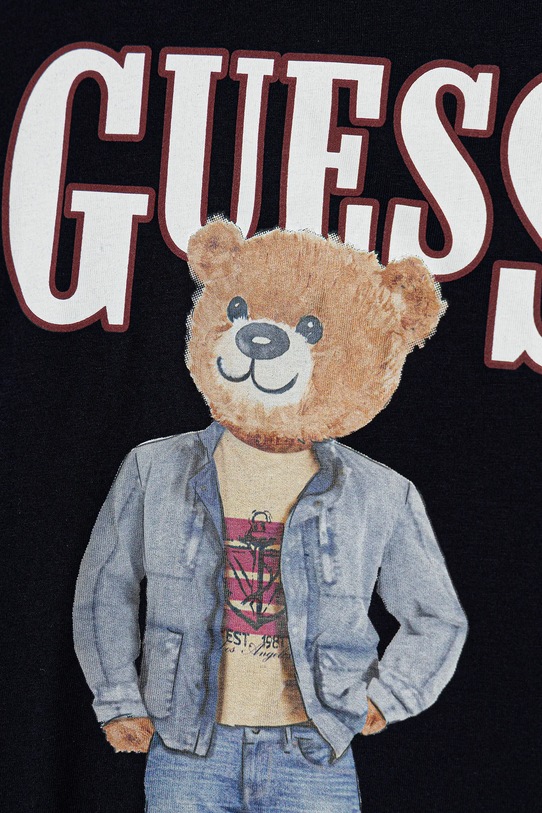 Мальчик Детская хлопковая футболка Guess L6RI11.K8HM4.PPY2 тёмно-синий