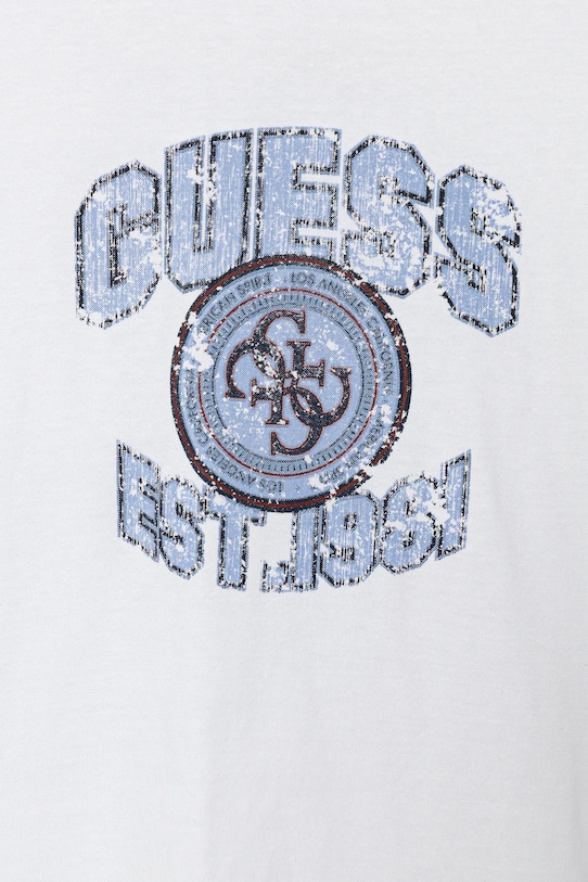 Chłopiec Guess t-shirt bawełniany dziecięcy L6RI13.K8HM4.PPY2 biały
