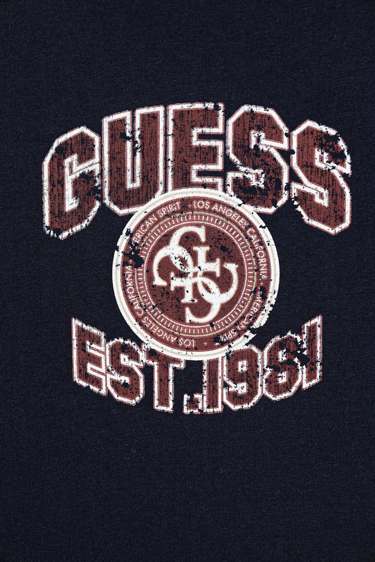 Chłopiec Guess t-shirt bawełniany dziecięcy L6RI13.K8HM4.PPY2 granatowy