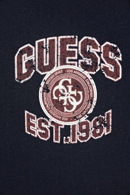 Chłopiec Guess t-shirt bawełniany dziecięcy L6RI13.K8HM4.PPY2 granatowy