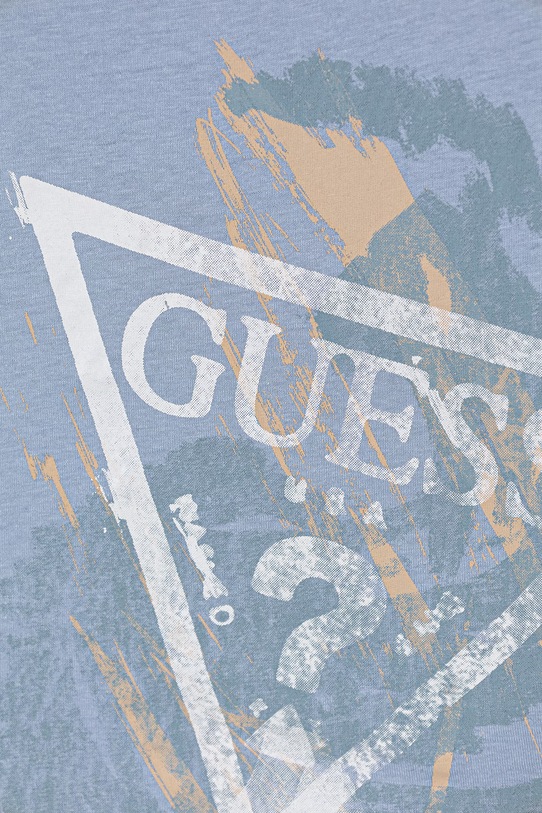 Chłopiec Guess t-shirt bawełniany dziecięcy L6RI14.K8HM4.PPY2 niebieski