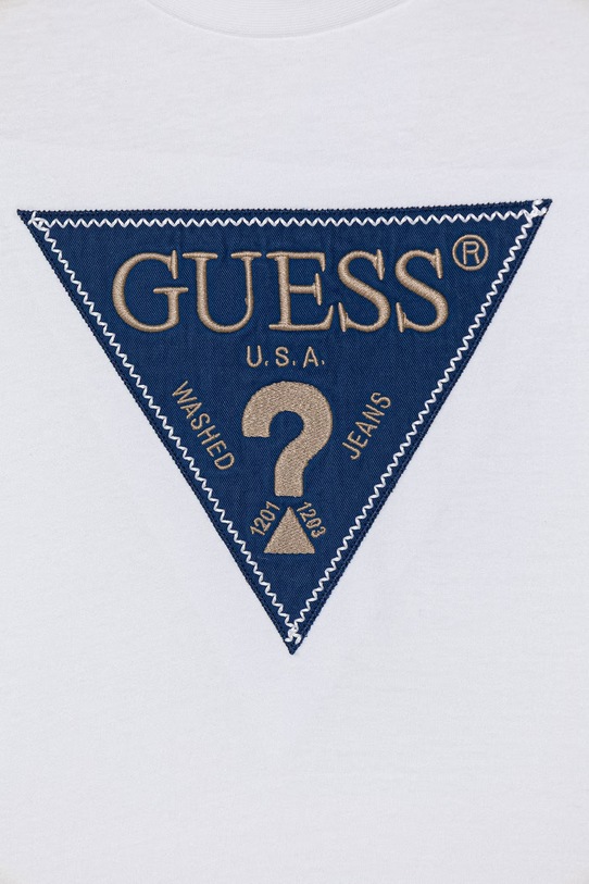 Chłopiec Guess T-shirt dziecięcy bawełniany L6RI15.K8HM4.PPY2 biały