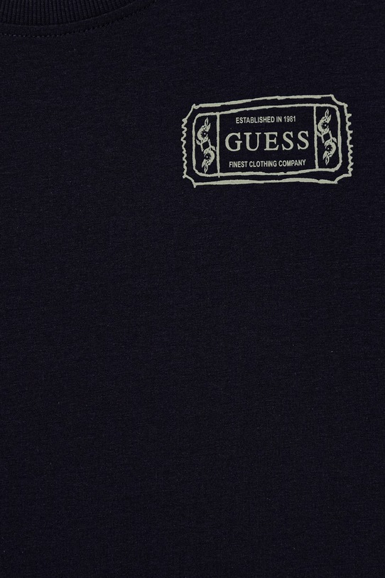 Chłopiec Guess t-shirt bawełniany dziecięcy L6RI20.K8HM4.PPY2 granatowy