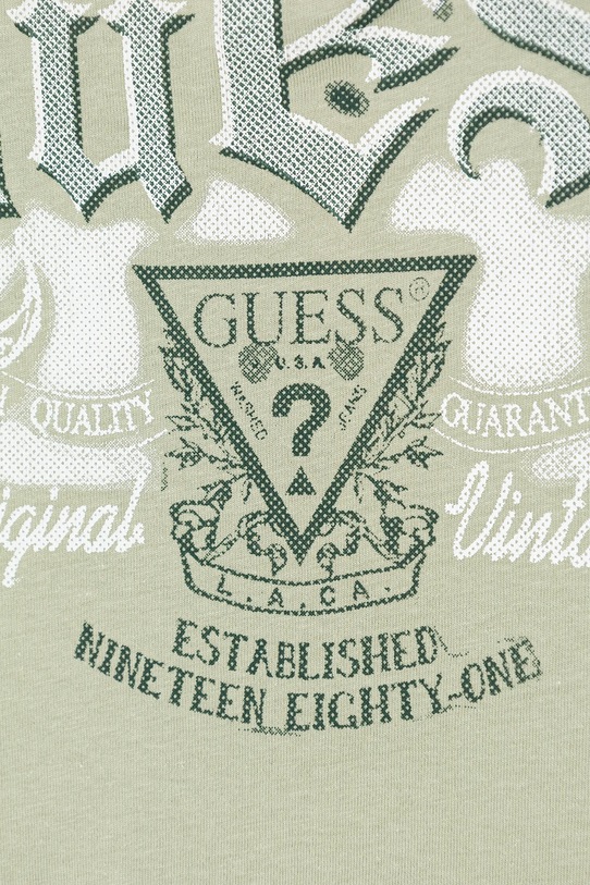 Chłopiec Guess t-shirt bawełniany dziecięcy L6RI21.K8HM4.PPY2 zielony