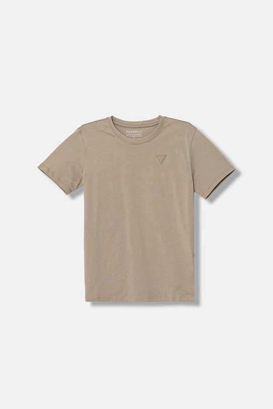 Guess t-shirt bawełniany dziecięcy bawełna beżowy L6RI27.I3Z14.PPY2