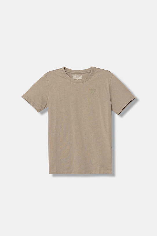 Guess t-shirt bawełniany dziecięcy bawełna beżowy L6RI27.I3Z14.PPY2