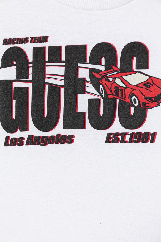 Chłopiec Guess t-shirt bawełniany dziecięcy N6RI00.K8HM4.PPY2 biały