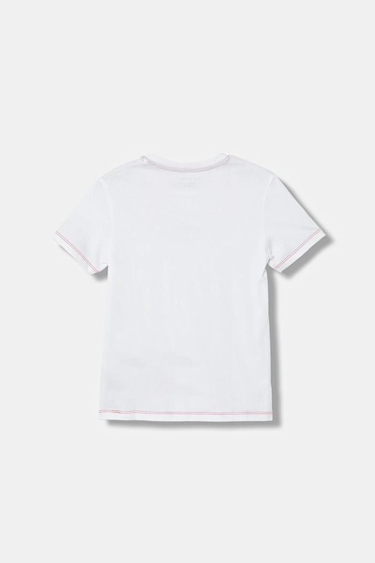 Guess t-shirt bawełniany dziecięcy N6RI02.K8HM4.PPY2 biały SS26