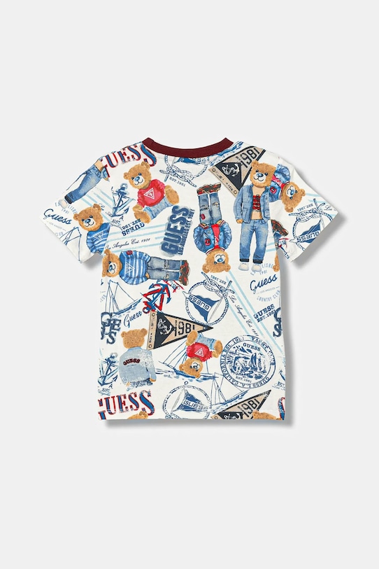 Guess t-shirt bawełniany N6RI04.K8HM4.PPY2 multicolor SS26