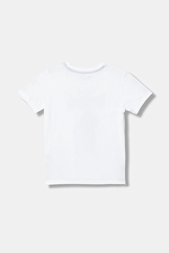 Guess t-shirt bawełniany dziecięcy N6RI05.K8HM4.PPY2 biały SS26