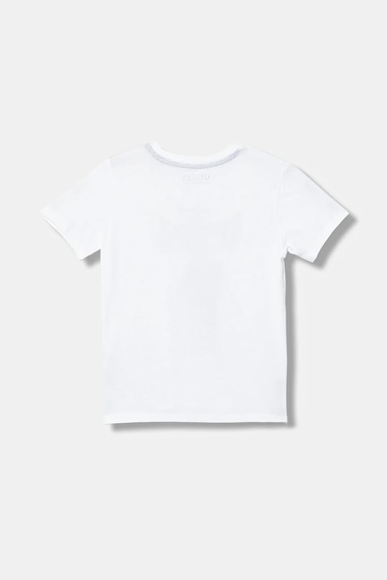 Guess t-shirt bawełniany dziecięcy N6RI05.K8HM4.PPY2 biały SS26