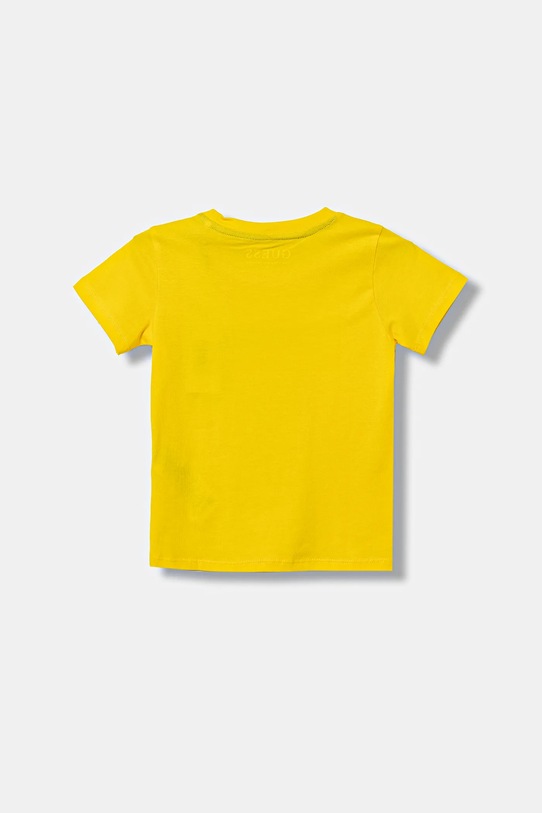 Guess t-shirt bawełniany dziecięcy N6RI05.K8HM4.PPY2 żółty SS26