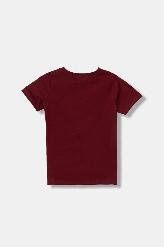 Guess t-shirt bawełniany dziecięcy N6RI05.K8HM4.PPY2 bordowy SS26