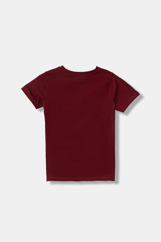 Guess t-shirt bawełniany dziecięcy N6RI05.K8HM4.PPY2 bordowy SS26