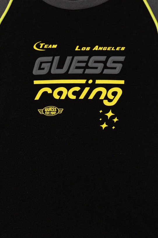 Chłopiec Guess t-shirt bawełniany dziecięcy N6RI08.K8HM4.PPY2 czarny