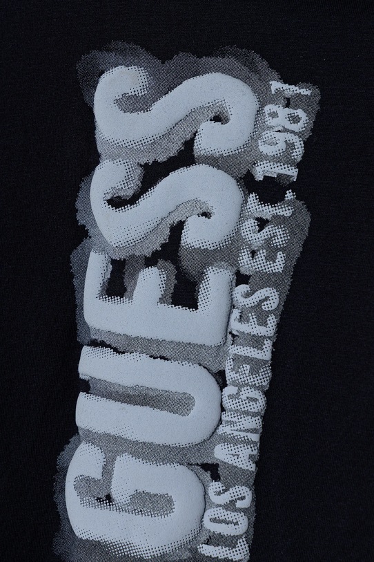 Chłopiec Guess t-shirt bawełniany niemowlęcy N6RI11.K8HM4.PPY2 granatowy