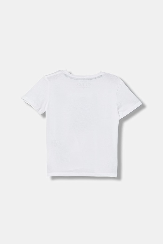 Guess t-shirt bawełniany dziecięcy N6RI18.K8HM4.PPY2 biały SS26