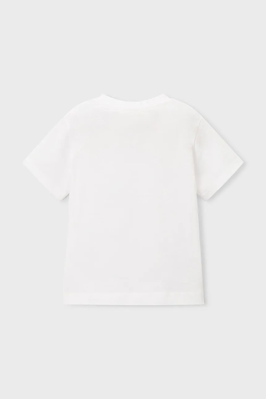 Αγορίστικα Βαμβακερό μπλουζάκι Mayoral 3058.5A.Mini.PPY2 λευκό