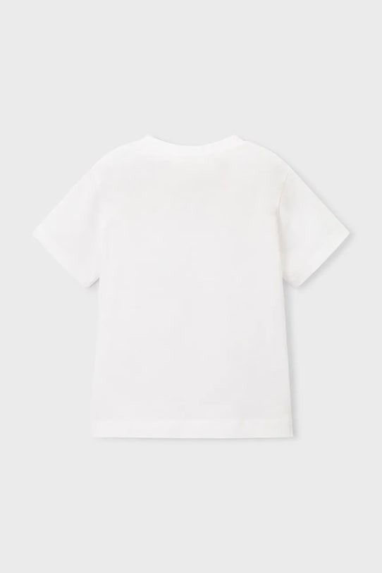 Αγορίστικα Βαμβακερό μπλουζάκι Mayoral 3058.5A.Mini.PPY2 λευκό