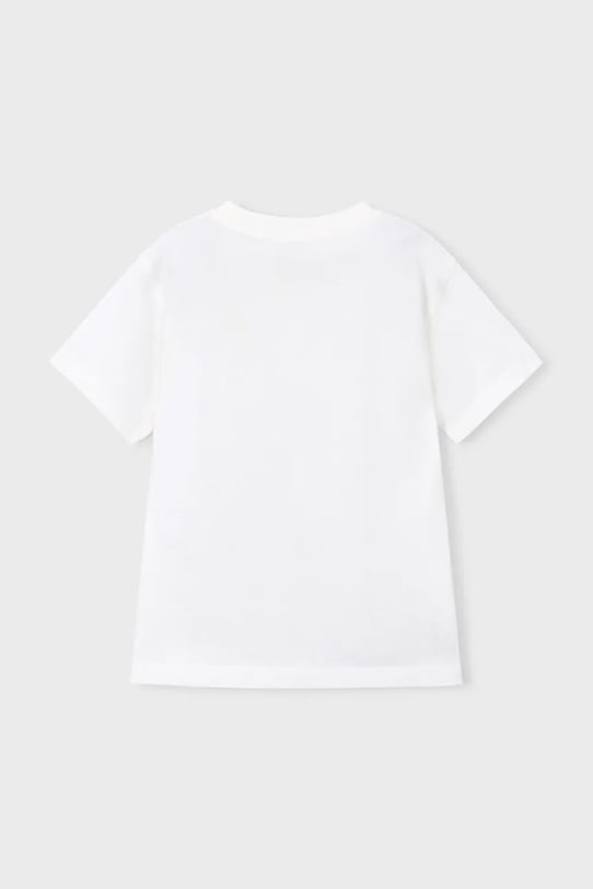 Παιδικό βαμβακερό μπλουζάκι Mayoral 3059.5C.Mini.PPY2 μπεζ SS26