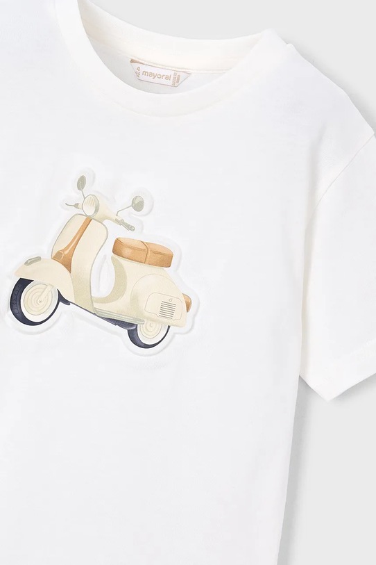 Αγορίστικα Παιδικό βαμβακερό μπλουζάκι Mayoral 3059.5C.Mini.PPY2 μπεζ