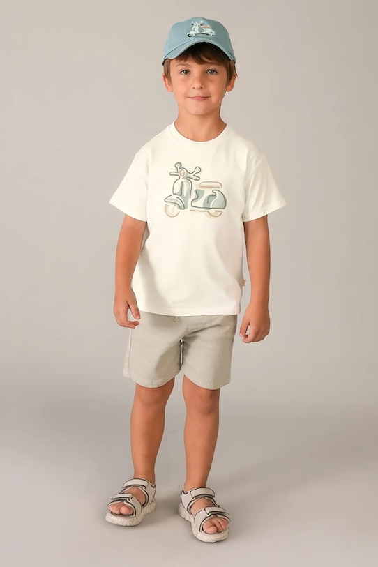 Παιδικό βαμβακερό μπλουζάκι Mayoral 3060.5C.Mini.PPY2