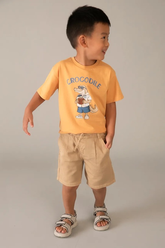 Παιδικό βαμβακερό μπλουζάκι Mayoral 3062.5D.Mini.PPY2