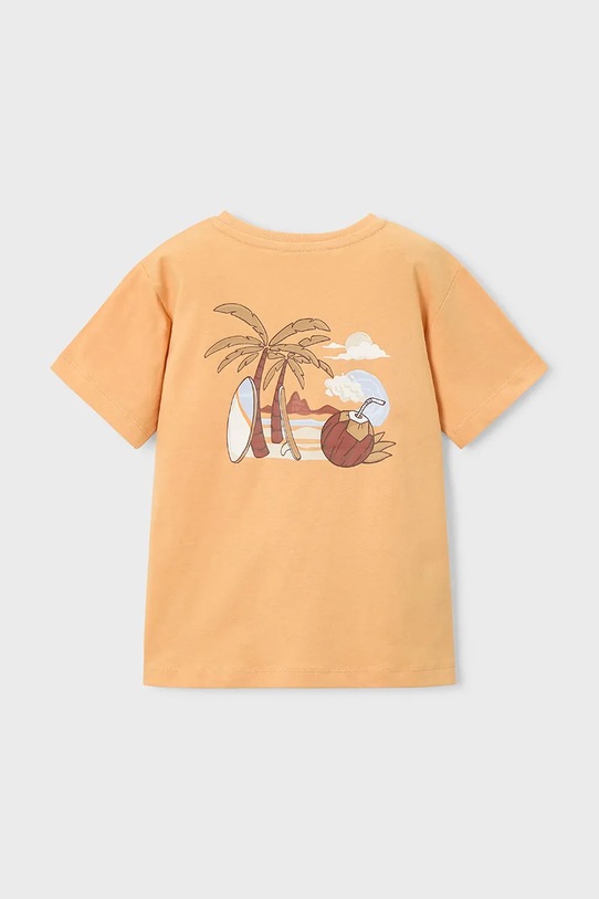 Chłopiec Mayoral t-shirt bawełniany dziecięcy 2-pack 3063.5D.Mini.PPY2 pomarańczowy