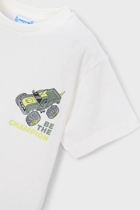 Mayoral t-shirt bawełniany dziecięcy 2-pack zielony 3063.5D.Mini.PPY2