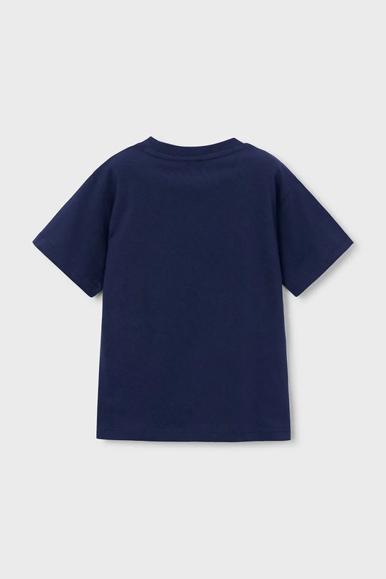 Mayoral t-shirt bawełniany dziecięcy 3066.5E.Mini.PPY2 granatowy SS26