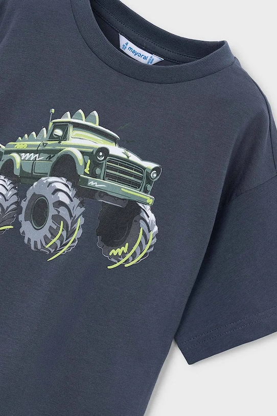 Chłopiec Mayoral t-shirt bawełniany dziecięcy 3069.5F.Mini.PPY2 granatowy
