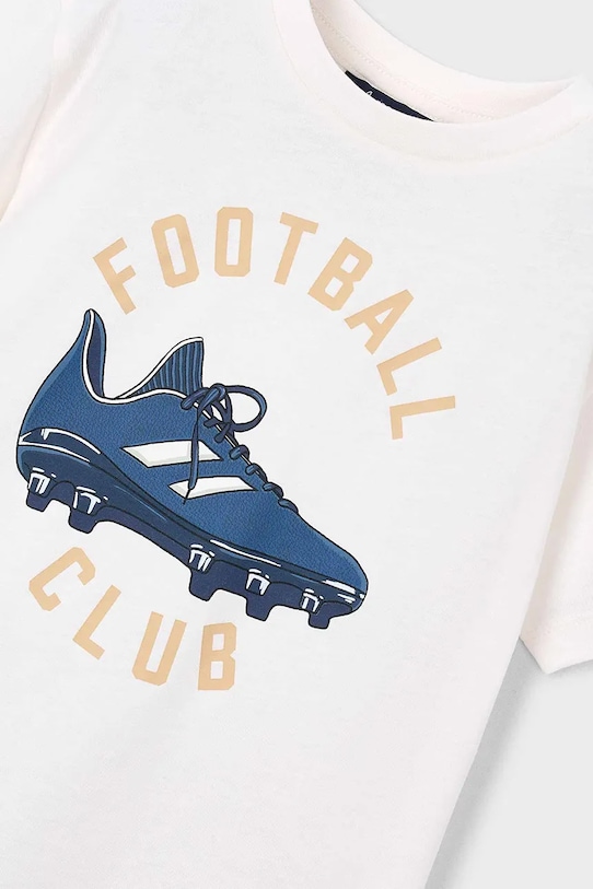 Dečki Otroška bombažna kratka majica Mayoral 3072.5G.Mini.PPY2 bela