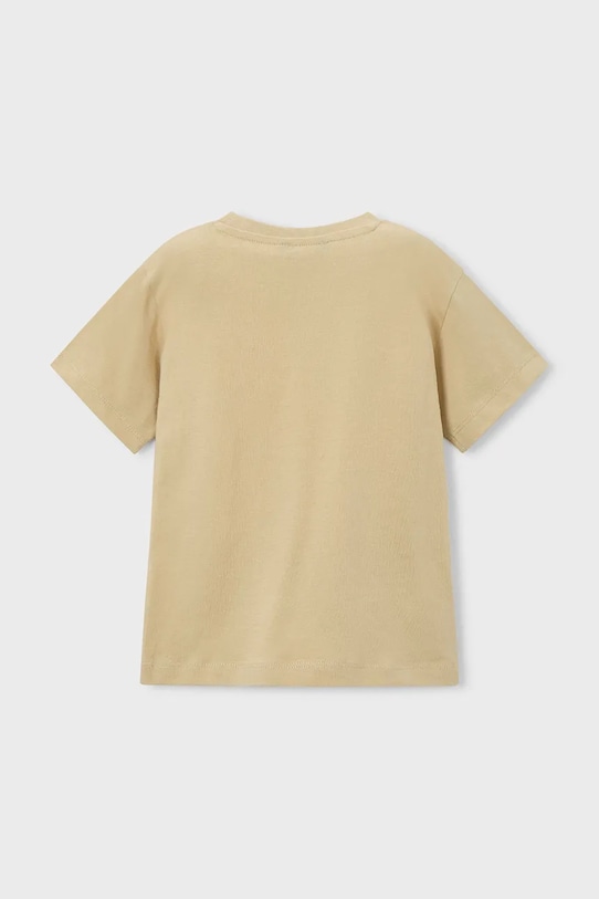 Chłopiec Mayoral t-shirt bawełniany dziecięcy 3073.5G.Mini.PPY2 beżowy