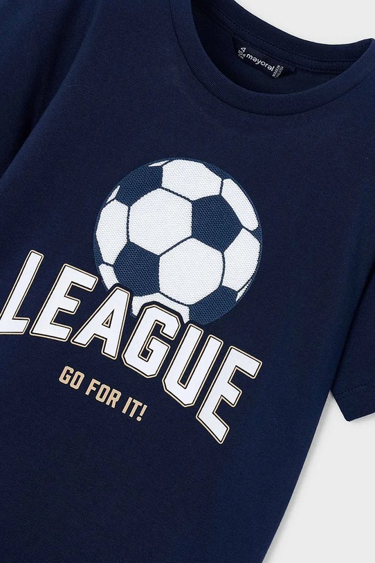 Αγορίστικα Παιδικό βαμβακερό μπλουζάκι Mayoral 3074.5G.Mini.PPY2 σκούρο μπλε