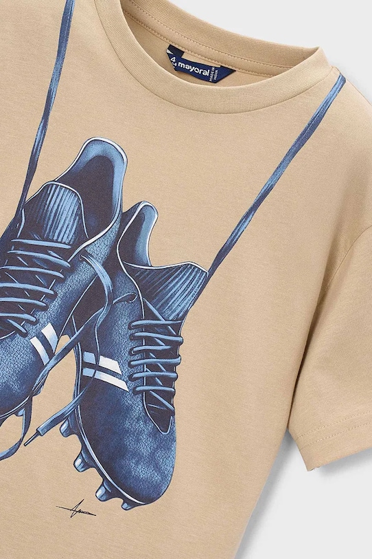 BIMBO Mayoral t-shirt in cotone per bambini 3075.5G.Mini.PPY2 beige