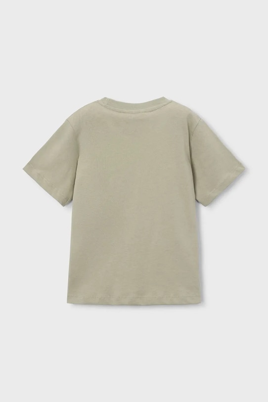 Mayoral t-shirt bawełniany dziecięcy 3077.5H.Mini.PPY2 zielony SS26