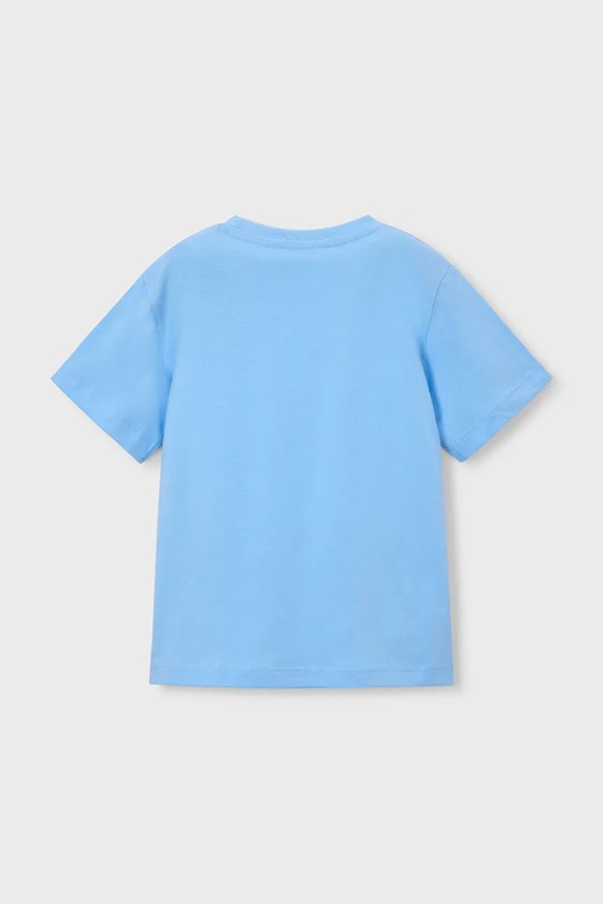Mayoral t-shirt bawełniany dziecięcy 3079.5J.Mini.PPY2 niebieski SS26