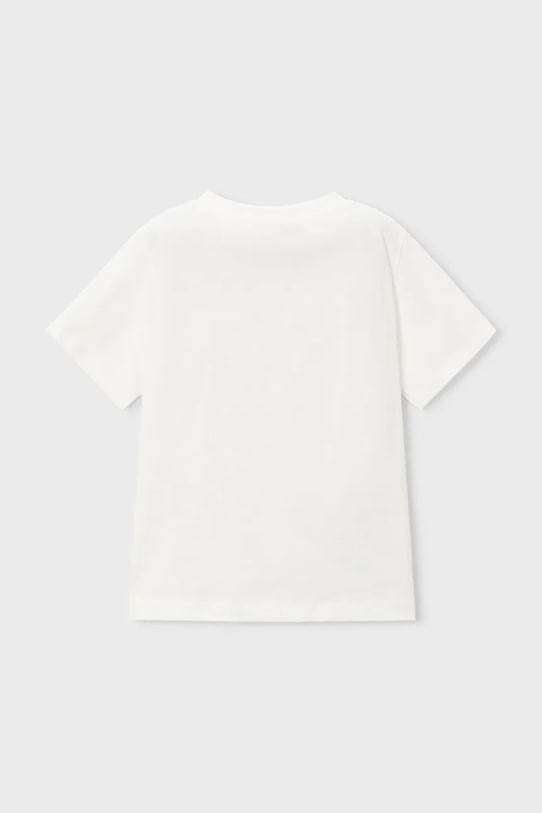 Αγορίστικα Παιδικό βαμβακερό μπλουζάκι Mayoral 3081.5J.Mini.PPY2 λευκό