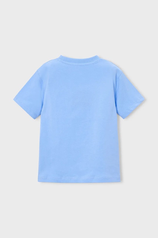 Mayoral t-shirt bawełniany dziecięcy 3081.5J.Mini.PPY2 niebieski SS26