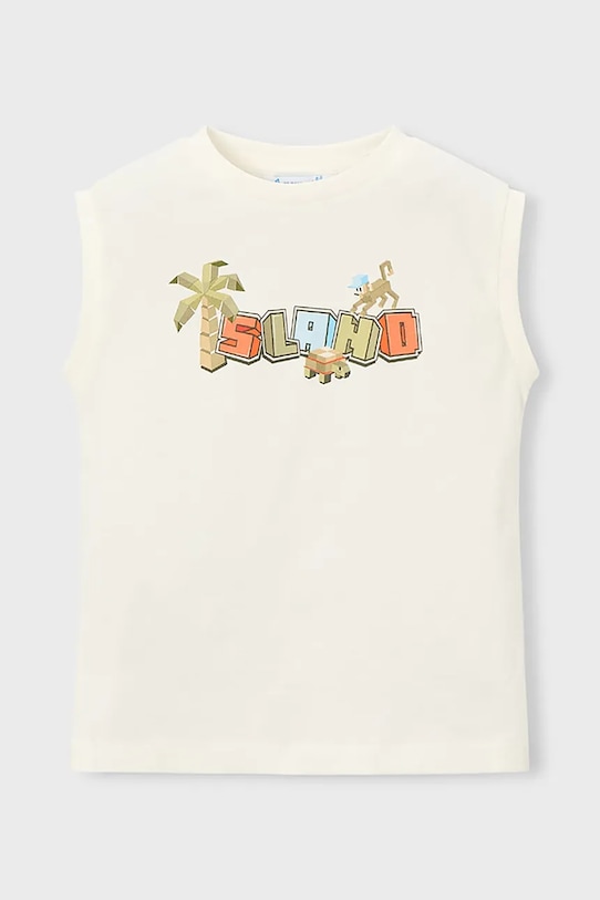 Mayoral top dziecięcy z elastanem biały 3085.5J.Mini.PPY2