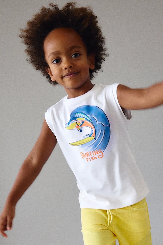 Mayoral top dziecięcy 3085.5J.Mini.PPY2 biały