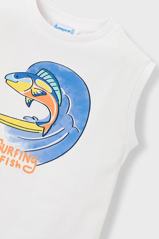 Παιδικό top Mayoral λευκό 3085.5J.Mini.PPY2
